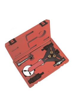 Набор для обслуживания компрессора кондиционера, кейс, 8 предметов МАСТАК 105-30008C