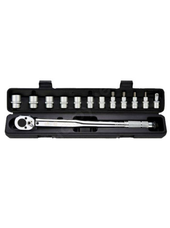 Динамометрический ключ с набором головок Berger BG-13STW, 1/2", 28-210Нм