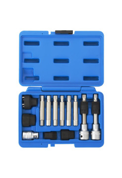 Набор специальных головок и насадок для шкива генератора, кейс, 13 предметов МАСТАК 106-10013C