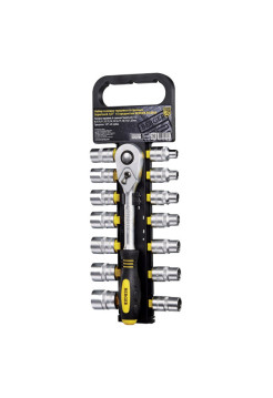 Набор торцевых 6-гранных головок SuperLock с трещоткой 1/2, 15шт Berger BG BG2035