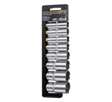 Набор удлиненных торцевых головок 1/2 SuperLock 8шт, 18-32мм Berger BG BG2031