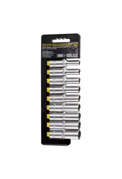 Набор удлиненных торцевых головок 1/2 SuperLock 9шт, 8-17мм Berger BG BG2030