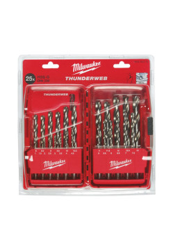 Набор сверл по металлу HSS-G THUNDERWEB 25 шт. Milwaukee 4932352376