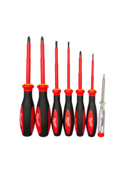 Набор отверток VDE №2 7шт Milwaukee 4932464067