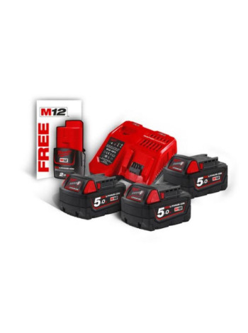 Энергокомплект M18 NRG-503 (18 В; 5.0 Ач; Li-Ion) Milwaukee 4933451423