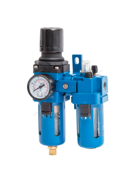 Фильтр воздушный с редуктором и лубрикатором (1/4"; 1700 л/мин) NORDBERG NP8412 Фильтр воздушный с редуктором и лубрикатором (1/4"; 1700 л/мин) NORDBERG NP8412