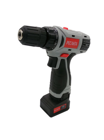 Аккумуляторная дрель-шуруповерт Ресанта ДА-24-2ЛК 75/14/7