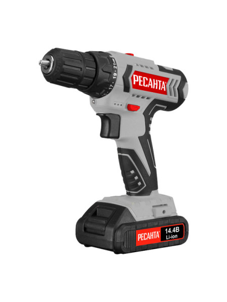 Аккумуляторная дрель-шуруповерт Ресанта ДА-14-2ЛК 75/14/4
