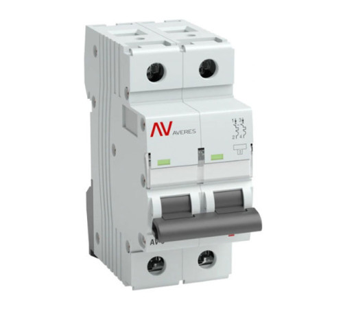 Автоматический выключатель EKF AVERES AV-10 2P 2A D 10kA SQ mcb10-2-02D-av