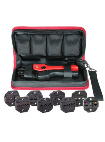 Пресс-клещи с набором номерных матриц КВТ СТК+8 83347