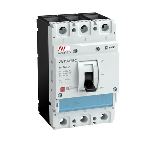 Автоматический выключатель EKF AVERES AV POWER-1/3 125А 80kA TR mccb-13-125H-TR-av
