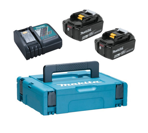 Аккумулятор 18В, 6 А*ч, Li-ion + зу DC18RC в кейсе MakPac Makita 198118-0