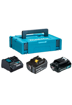 Набор PSK MKP2NX1 (BL1850Bx1 шт., BL1021Bx1 шт., DC18RE, кейс MAKPAC II) Makita 199024-2