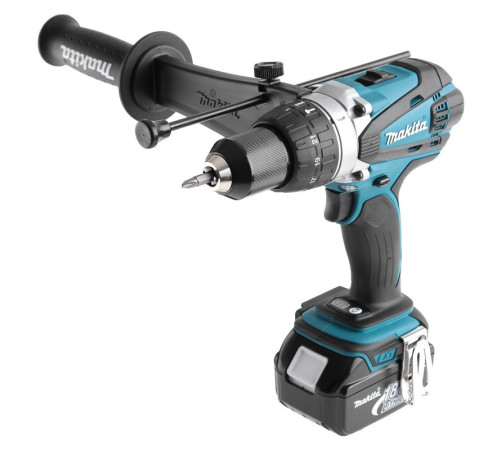 Аккумуляторная ударная дрель-шуруповёрт Makita DHP458RFE
