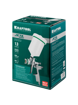Краскопульт пневматический KRAFTOOL PRO Jeta 1000 HVLP 1.3 мм Краскопульт пневматический KRAFTOOL PRO Jeta 1000 HVLP 1.3 мм