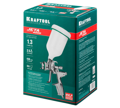 Краскопульт пневматический KRAFTOOL PRO Jeta 4000 HVLP 1.3 мм