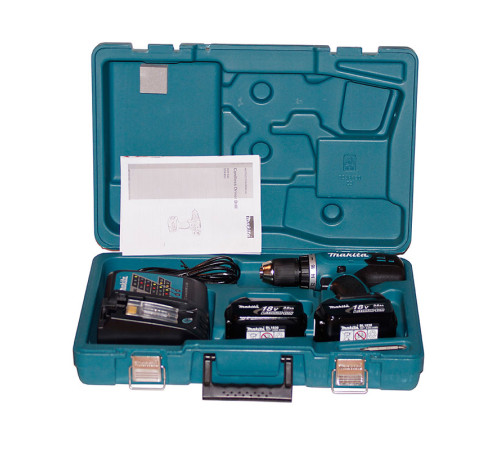 Аккумуляторная дрель-шуруповерт Makita DDF453RFE