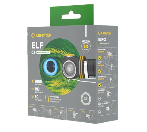 Светодиодный мультифонарь Armytek Elf C1 Micro USB
