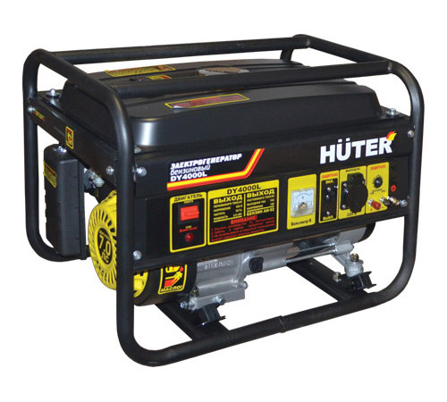 Электрогенератор бензиновый Huter DY 4000 L