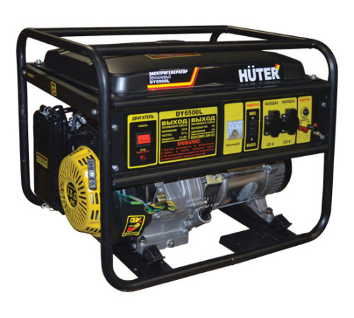 Электрогенератор бензиновый Huter DY 6500 L
