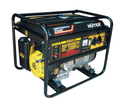 Электрогенератор бензиновый Huter DY 5000 L
