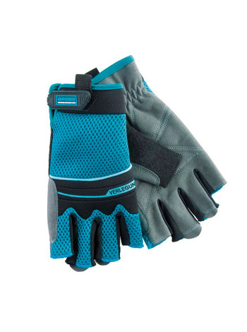 Перчатки комбинированные облегченные с открытыми пальцами (L) GROSS 90316