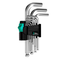 Набор Г-образных ключей 950 PKS/9 SM N CLIP 9TLG / 9 PCS WERA WE-133163
