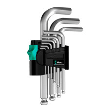 Набор Г-образных ключей 950 PKS/9 SM N CLIP 9TLG / 9 PCS WERA WE-133163