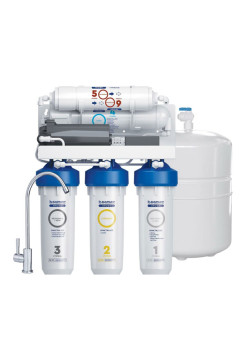 Система очистки воды с обратным осмосом БАРЬЕР ПРОФИ ОСМО 100 Boost с насосом Н151Р02