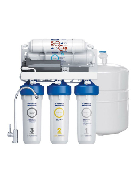 Система очистки воды с обратным осмосом БАРЬЕР ПРОФИ ОСМО 100 Boost с насосом Н151Р02