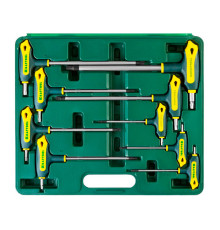 Т-образные имбусовые ключи TORX Hole 10-50, 9шт в боксе Kraftool INDUSTRIE 27455-H9