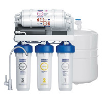 Система очистки воды с обратным осмосом БАРЬЕР ПРОФИ ОСМО 100 Boost М с насосом и минерализатором Н152Р02