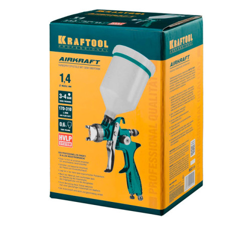 Пневматический краскопульт KRAFTOOL AirKraft 06522-1.4