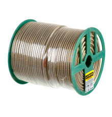 Стальной трос в полимерной оболочке Stayer d=6,0 мм, L=150 м 30410-60