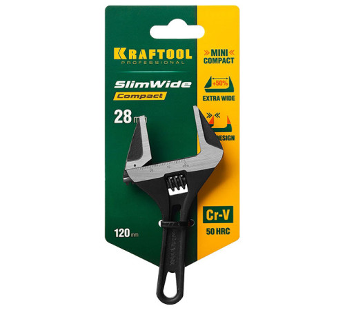 Разводной ключ KRAFTOOL SlimWide Compact 27266-15