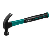 Столярный молоток-гвоздодёр с фибергласовой рукояткой KRAFTOOL Fiberglass 450 г 20265-45