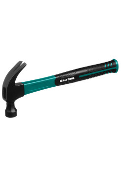 Столярный молоток-гвоздодёр с фибергласовой рукояткой KRAFTOOL Fiberglass 450 г 20265-45