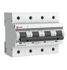 Автоматический выключатель EKF PROxima ВА 47-125 4P 100А D 15кА mcb47125-4-100D