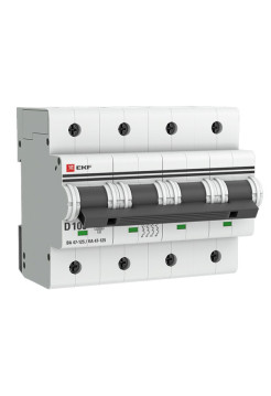 Автоматический выключатель EKF PROxima ВА 47-100 4P 20А D 10kA mcb47100-4-20D-pro