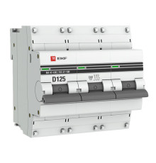 Автоматический выключатель EKF PROxima ВА 47-100 3P 125А D 10kA mcb47100-3-125D-pro