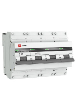 Автоматический выключатель EKF PROxima ВА 47-100 4P 10А 10kA mcb47100-4-10C-pro