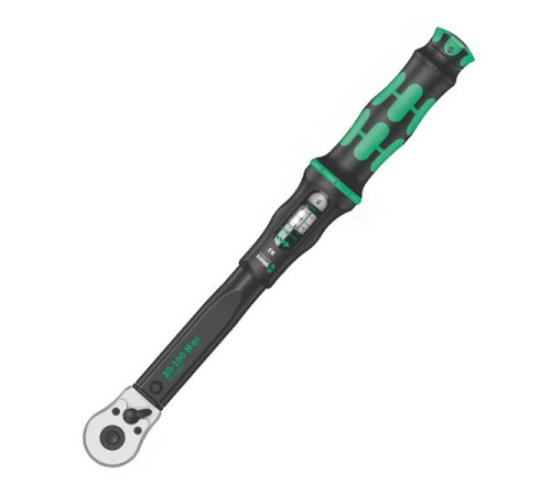 Динамометрический ключ с трещоткой WERA Click-Torque C 2 1/2, 20-100 Нм, L-405 мм WE-075621