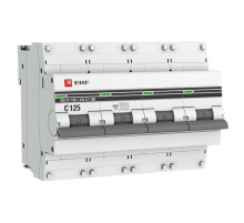 Автоматический выключатель EKF PROxima ВА 47-100 4P 125А 10kA mcb47100-4-125C-pro