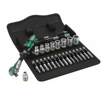 Набор инструмента WERA 8100 SA 6 Zyklop Speed с трещоткой 1/4", битами, головками, метр., 28 шт WE-004016