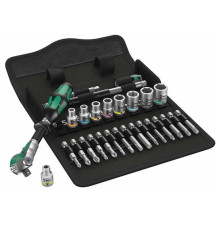 Набор инструмента WERA 8100 SA 6 Zyklop Speed с трещоткой 1/4", битами, головками, метр., 28 шт WE-004016