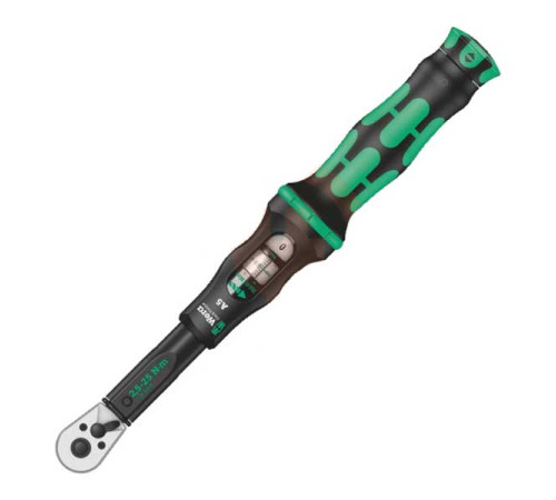 Динамометрический ключ с трещоткой WERA Click-Torque A 6 1/4, 2,5-25 Нм, L-290 мм WE-075605