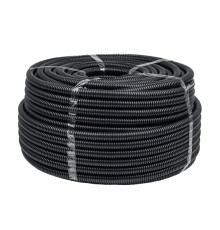Гофрированная труба с зондом EKF FRHF d32мм 50м черная Plast PROxima FRHF-32