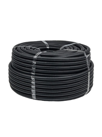 Гофрированная труба с зондом EKF FRHF d40мм 25м черная Plast PROxima FRHF-40