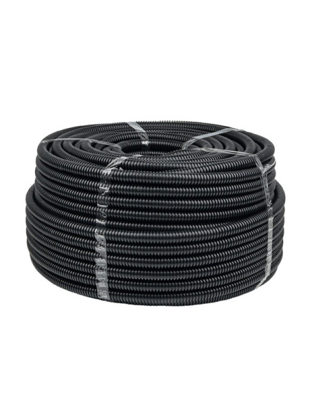 Гофрированная труба с зондом EKF FRHF d40мм 25м черная Plast PROxima FRHF-40