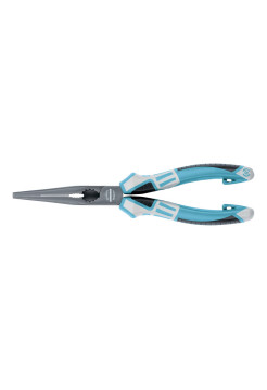 Длинногубцы прямые 205 мм, трехкомпонентные рукоятки GROSS 17171